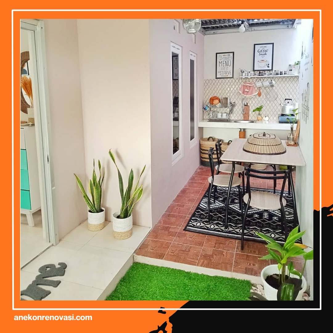 Rumah Subsidi Rasa Real Estate! Intip Contoh Renovasi Rumah Subsidi Bagian Belakang Mewahnya Kebangetan